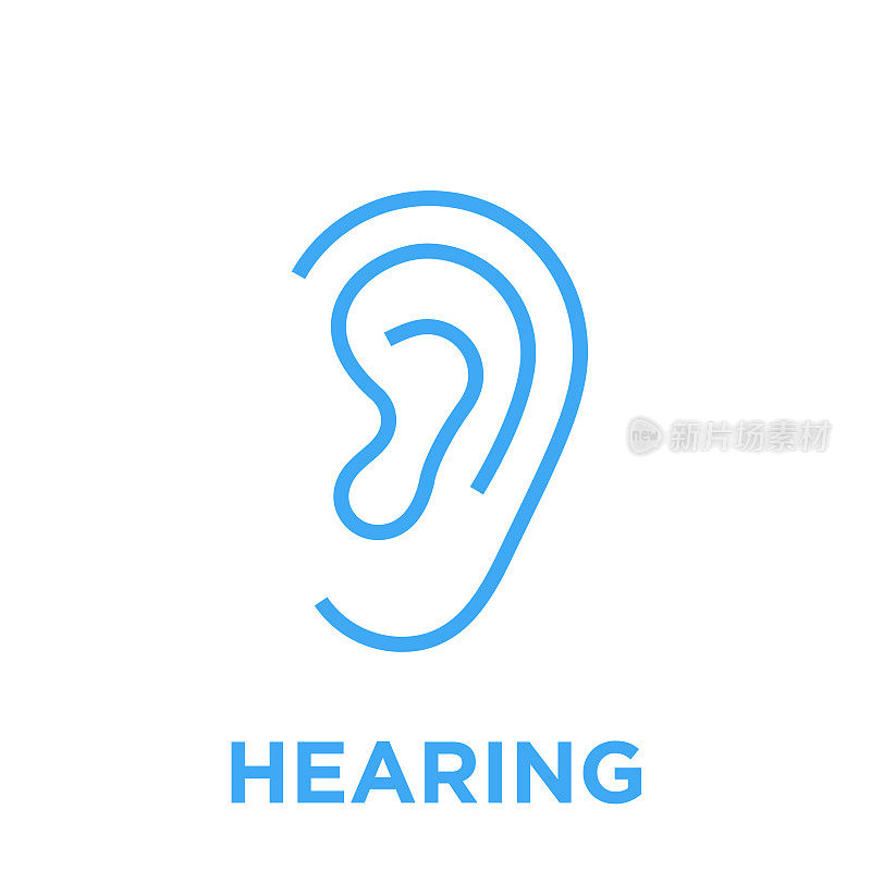 Ear hearing icon